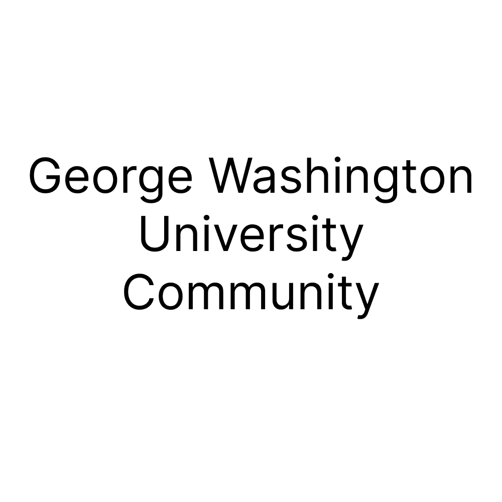 George Washington University Community banner.